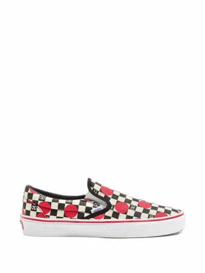 Valentino Garavani X Vans Checkerboard-print Slip-on Sneakers In Multi