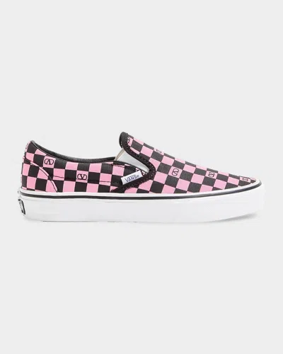 VALENTINO GARAVANI X VANS CLASSIC SLIP-ON CHECKERBOARD SHOES