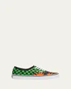 Valentino X Vans Men's Tess St Vlogo Tropical Canvas Low-top Sneakers In Multi