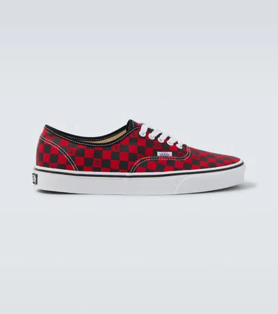 VALENTINO GARAVANI X VANS VLOGO CHECKED SNEAKERS