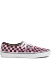 Valentino Garavani And Vans Low-top Trainer In Fabric With Vlogo Checkerboard Print In Multi