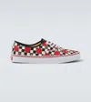 Valentino Garavani  Garavani And Vans Low-top Trainer In Fabric With Vlogo Checkerboard Pri In Multi