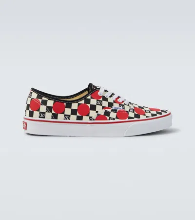 VALENTINO GARAVANI AND VANS VLOGO CANVAS SNEAKERS