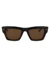 Valentino 'rockstud' Sunglasses In Brown Tortoise W/dark Brown