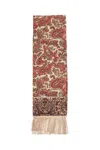 Valentino Garavani Yellow Orange Bordeaux Paisley Silk Bandeau Scarf 15x180 Cm Women