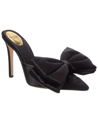 Valentino Garavani Valentino Yolande 105 Satin Mule In Black