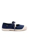Valentino Bay By Bay Canvas Ballerina Sneaker In Blue