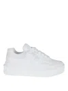 Valentino Garavani Mens White One Stud Xl Chunky-sole Leather Low-top Trainers In Blanco