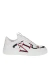 Valentino Garavani 'vl7n' White Sneakers With Maxi Logo Print And Logo Patch On The Tongue In Leathe In Blanco
