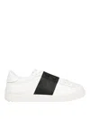 Valentino Blue Calf Leather Bos Taurus Low Top Sneakers In Multi