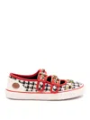 Valentino Dollyboard Cotton Sneakers In White