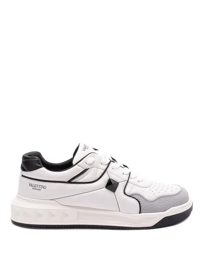 Valentino Garavani One Stud Sneakers In Grey