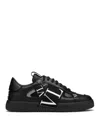 Valentino Garavani Vltn Ribbon Sneakers In Black