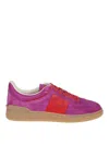 Valentino Upvillage Sneaker Low Top Nappa Calfskin In Rojo Claro