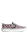 Valentino Garavani  Garavani And Vans Fabric Slip-on Trainer With Vlogo Checkerboard Print In Multi