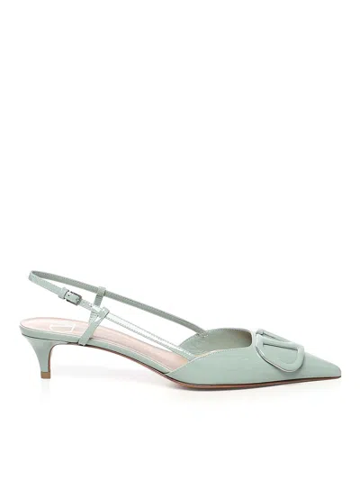 Valentino Garavani Slingback Pumps In Beige