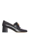 Valentino Garavani Vlogo Signature Fringed Calfskin Pumps 55mm Woman Black 40 In Black