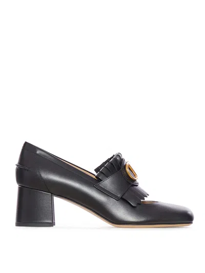 VALENTINO GARAVANI SMOOTH CALFSKIN LEATHER SHOES WITH VLOGO