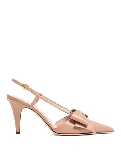 VALENTINO GARAVANI BOWOW LEATHER PUMPS