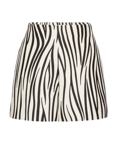 Valentino Zebra-print Shorts In Animal Print