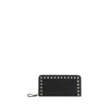 Valentino Garavani Rockstud Flap French Wallet In Black