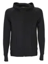 Valentino Zip-up Hoodie In Black