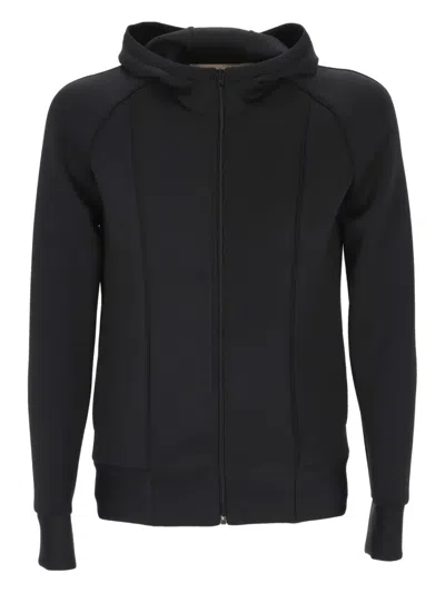 Valentino Zip-up Hoodie In Black