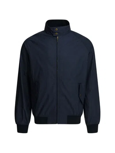 Valentino Zip-up Patterned Jacket In Blue