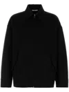 Valentino Oversize Wool Blend Jacket In Black