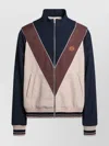 Valentino Garavani Zip-up Sweatshirt With Vlogo Patch In Blue