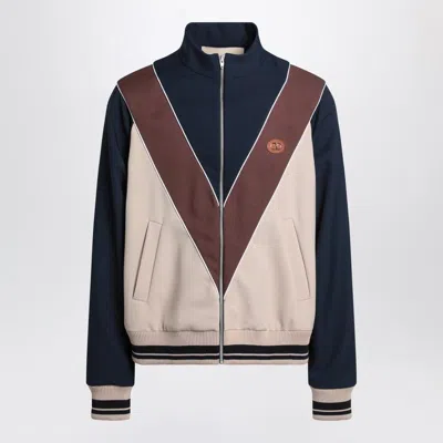 VALENTINO ZIP-UP SWEATSHIRT WITH VLOGO PATCH