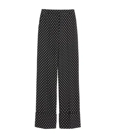 Valentino Zipper Casual Pants In Black