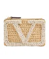 Valentino Viva Superstar Crocheted Faux Raffia Clutch