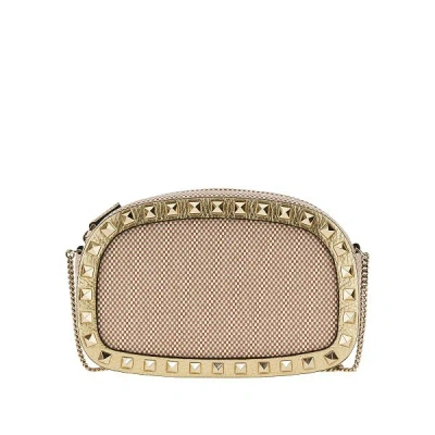 Valentino Garavani Zipper Cosmetic Bag In Brown