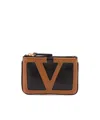 Valentino Viva Superstar Zip-fastening Leather Wallet In Black