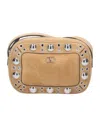 Valentino Studded Suede Shoulder Bag With Adjustable Strap