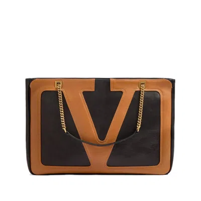 Valentino Garavani Zipper Shoulder Bag In Black