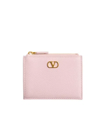 VALENTINO GARAVANI VALENTINO VLOGO SIGNATURE ZIP-UP CARD CASE