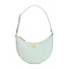 Valentino Zippered Shoulder Bag In White
