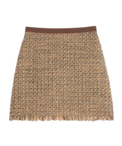 VALENTINO FANTASY TWEED SKIRT