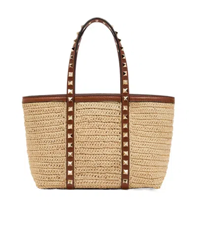 Valentino Garavani Zippered Tote Bag In White
