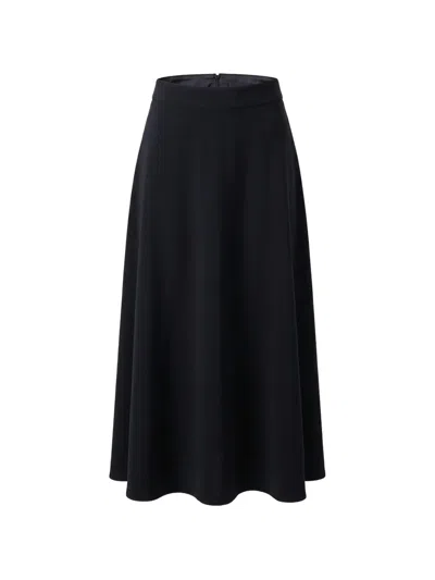 Valentino Zip-up Maxi Skirt In Blue