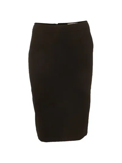 Pre-owned Valentino Zip-up Mini Skirt In Black