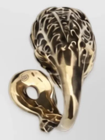 Valentino Garavani Zoomorphic Lion Head Ring In Gold