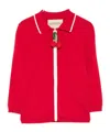 Valentino Cherry Embellished Knitted Top In Red