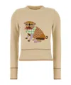 Valentino Garavani Le Chien De La Maison Embroidered Virgin Wool Sweater