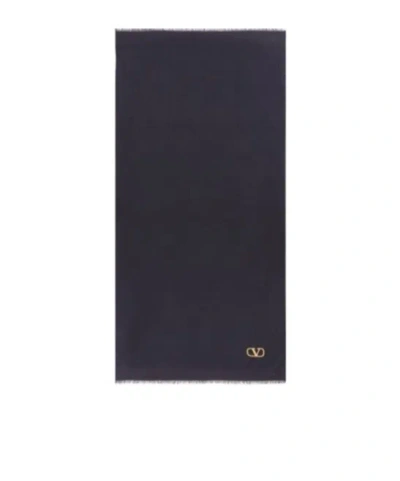 Valentino Vlogo Signature Scarf In Black