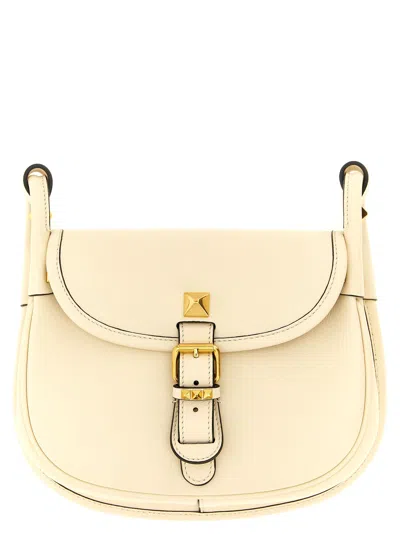 Valentino Garavani Valentinogaravani Flaneuse Small Shoulder Bag In Neutral