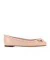 Valentino Garavani Valentino Garavani Rockstud Bow Detailed Ballerina Shoes In Nude