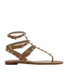 Valentino Thong | Rockstud | T. 05 | Vitello/nappa In Brown